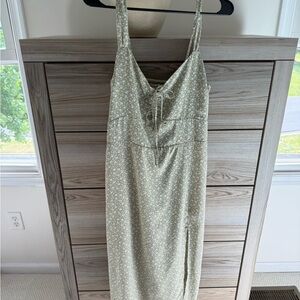 Abercrombie Floral Maxi Dress with Slit